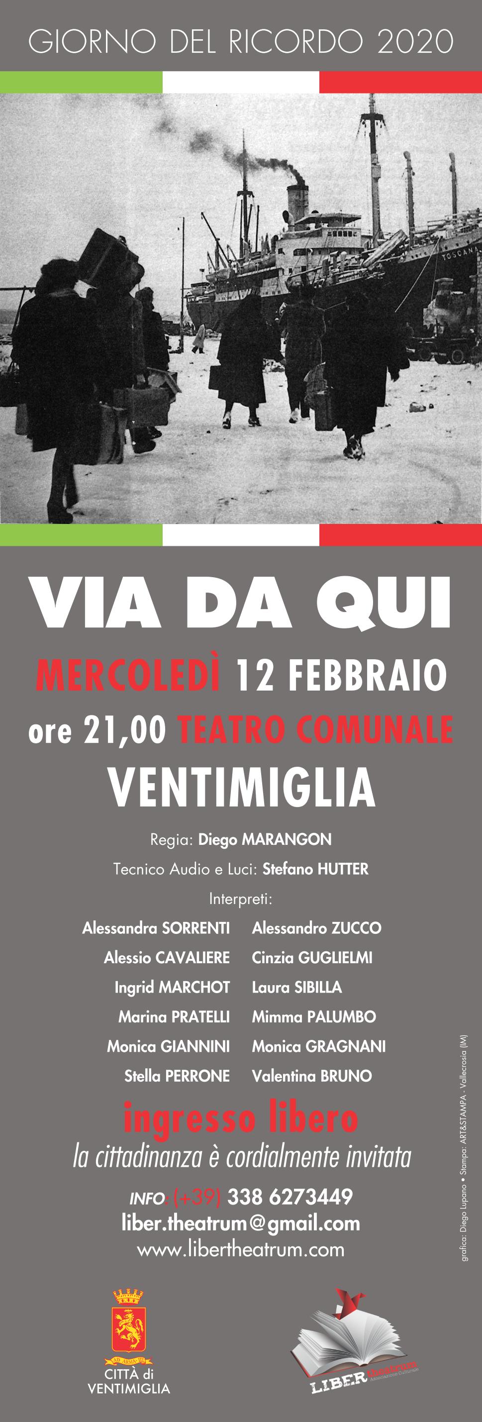 VIA DA QUI LOCANDINA